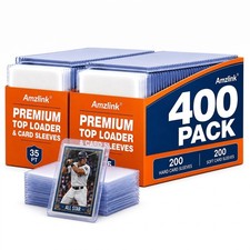 Amzlink® 400 Card Sleeves & Toploads for Cards, 3