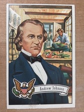 1956 topps us presidents Card #20- Andrew Johnson picture