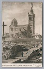 Antique MARSEILLE Postcard Notre-dame DE LA Garde Monument Photoglob Zurich 1908 picture