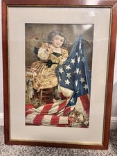 Antique 1900 Fairy Soap Ad Premium Framed 120 Yrs More Stars For The Flag 17x24 picture
