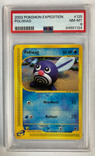 2002 Pokemon TCG Poliwag Expedition #125/165 PSA 8 picture