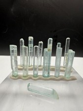 Beautiful 13 Pieces Sky Blue Aquamarine Transparent,Terminated Crystal 25 CTS picture