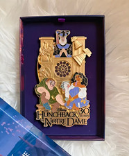 Disney Hunchback of Notre Dame 30th Anniversary Jumbo Pin LE Quasimodo Esmeralda picture