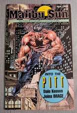 MALIBU SUN 19 1ST PITT COVER DALE KEOWN EX-MUTANTS MALIBU PREVIEW 1992 FN/NM picture