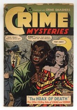 Crime Mysteries #10 GD- 1.8 1953 picture