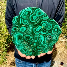 3.6LB  Natural Polished Malachite Mineral freeform specimen Reiki Stone Healing picture