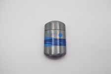 Vintage Philip Morris PLD Pocket Ashtray Blue Abstract Metal Portable  picture