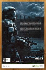 2009 Halo 3: ODST Xbox 360 Print Ad/Poster Authentic Official Promo Wall  FRAMED picture