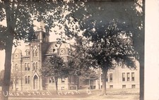 RPPC Huron Ohio Union School Erie County Shirley Street UDB Photo Postcard E10 picture
