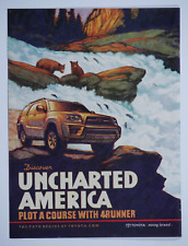 2007 Toyota 4Runner Uncharted American Grizzly Bears Original Print Ad 8 x 10.5