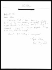Lea Salonga - Actress - 8x10 Written Letter - Signed | Autograph - 1991 picture