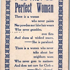 c1910s Denver CO Postcard Perfect Woman Comic Humor Poem Miss Birdie Beck Iowa picture