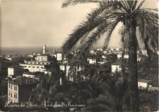 Bordighera Italy Riviera dei Fiori Panorama RPPC Real Photo Postcard 1950s picture