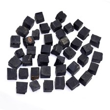 50 Pcs Natural black Onyx cubes crystal carved stone square home decor Reiki picture