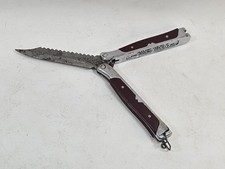 Vintage 1940's - 60's WALTCO USA SAF-T-SHEATH Unusual Folding Fishing Knife    Q picture