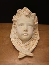Vintage Cherub Face Wall Hanging Very Heavy picture