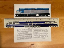 NOS EMD Electro Motive GM General Motors Locomotives Data Card F40C Early METRA picture