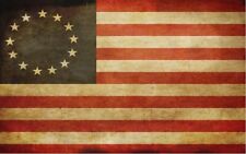 Betsy Ross Vintage Flag Die Cut Glossy Fridge Magnet picture