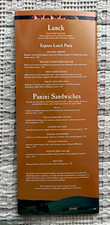 ⁠Vintage Bertuccis Restaurant Menu Hard Plastic Laminated Italian 90’s picture