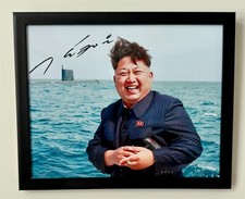 Kim Jong Un North Korea Dictator Novelty Autographed Photo picture