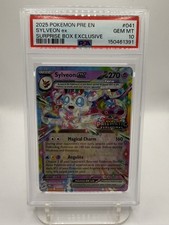 Sylveon ex - (Prismatic Evolutions Stamp) 041/131 PSA 10 picture