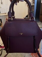 Tory Burch Burgundy Leather CrossBody/Shoulder Bag100% Authentic Sold Out Model picture