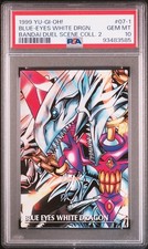 1999 YU-GI-OH BANDAI DUEL SCENE COLLECTION 2 #07-1 BLUE-EYES WHITE DRGN picture