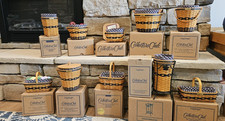 Longaberger Collectors Club JW Miniature Baskets Set Of 10 picture