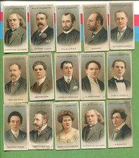 1912 W. D. & H. O. WILLS MUSICAL CELEBRITIES 2nd SERIES 15 TOBACCO CARD LOT picture