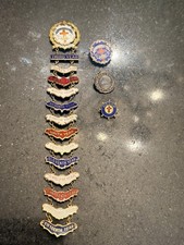 VTG Little’s Cross & Crown System Baptist Pins Enamel To 15 Year Plus More picture