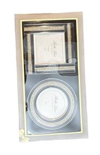 Bella Lux Glam Black Enamel Rhinestone 3x3 Photo Frame, Vintage Y2K picture