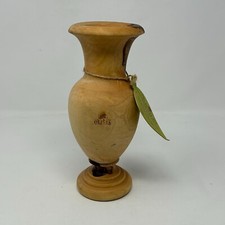 NEW Oliva Olive Wood Vase - Made in Tunisia picture