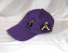 Disney Parks Villains Purple Embroidered Adj Baseball Cap Hat Maleficent Ursula picture