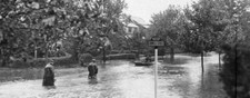 Flooding caused by the New England Hurricane of 1938 aka Long Isla .. Old Photo picture