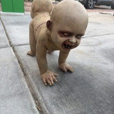 Vtg Spirit Halloween Demon Twin Baby Prop 2 Headed Zombie Freakshow Sideshow picture