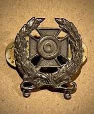 Wwii Riffle Badge US Army Sterling Silver Pin picture