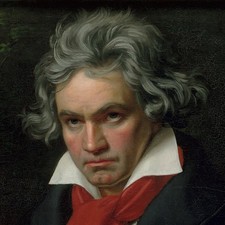 Ludwig van Beethoven 1820 Vintage Portrait Glossy Photo Reprint Wall Art picture