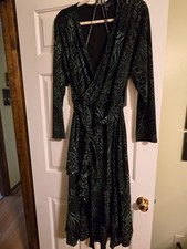 Rachel by Rachel Roy animal print faux wrap dress 3X picture