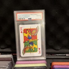 PSA 10 Mario Pikachu Playing Card king of diamonds 2016 GEM MT Pokemon  picture