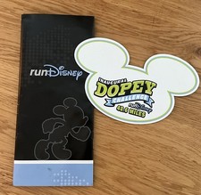 Inaugural Dopey Challenge 2014 Mickey Ear Sticker & runDisney 2014-2015  Booklet picture