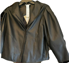 ❤️A-K-R-I-S Punto 100% Lamb Nappa Biker Jacket Womens Size Small LOW-PRICE CHIC picture