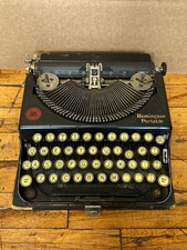 Vintage Antique 1932 Remington Portable Typewriter Black NL34985 picture