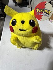 Vintage 1998 Pokemon Pikachu Plush Nintendo Hang Tag Gotta Catch Em All Rare picture