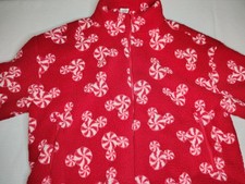 Disney Parks Mickey Mouse Peppermint Swirl Sherpa Fleece Jacket Womens 2X Red picture