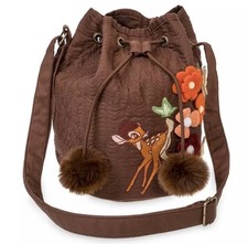 Disney Bambi Felt Flowers, Crossbody, Bucket Style Drawstring Bag 2022 NEW picture