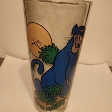 Bagheera Vintage Disney Jungle Book Pepsi Collector Series Glass 1970s picture
