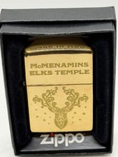 McMenamins Elks Temple 2019 High Polish Brass Zippo Lighter New B68 picture