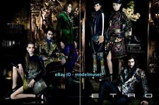ETRO 2-Page PRINT AD Fall 2013 AYMELINE VALADE ELISABETH ERM women's legs ankles picture