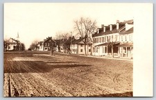 Jonestown Pennsylvania Market Square Reformed Church Street View Real Photo RPPC picture