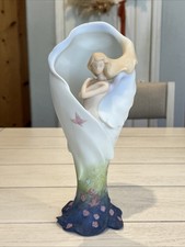 2003 Vintage Roman Inc Impressions Vase Butterfly Angel Vase 62446 picture